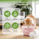 25 Pezzi Cartucce Filtro per Fontanelle per Gatti, adatto per Catit Pixi Cartucce Filtro di Ricambio per Fontanella per Animali Domestici, Set di Cartucce Filtro a Carbone attivo con 4 Tubi - 7