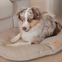 Ferplast Cat And Dog Cushion Stuart 89/10, Double-Sided, Tweed And Soft Velvet, Washable, Brown, XL - 2