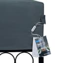 CASARIA® Pavillon Lorca 3x3m Metall Wasserabweisend UV-Schutz 50+ mit Seitenteile Stabil Gartenpavillon Modern Anthrazit - 6