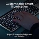 Logitech MX Keys S for Mac, Wireless Keyboard, Fluid, Precise Laptop-Like Typing, Programmable Keys, Backlit, Bluetooth USB C Rechargeable for MacBook Pro, Macbook Air, iMac, iPad, QWERTY UK - Grey - 3