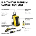 Kärcher hidrolimpiadora K 7 Comfort Premium Connect, presión: máx. 180 Bar, caudal: 600 l/h, área: 60 m²/h, Manguera de Alta presión, Tambor para Manguera, Control Mediante App - 8