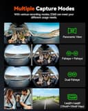 VANTRUE E360 ACE 5.2K Dash Cam Panoramic, 3 Channel Dashcam Wide Angle 210°, Dash Camera 1944P+1944P+1080P Front Rear inside, STARVIS 2, Night Vision, 5G WiFi GPS, HDR, 24H Parking Mode, Support 512GB - 7