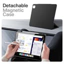 JETech Funda Magnética Desmontable para iPad Pro 13 Pulgadas M5/M4 (2025/2024) con Porta para Pencil, Carcasa Clara Giratorio Extraíble, Soporte para Retrato/Paisaje (Negro) - 4