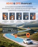 70mai Dash Cam A810S, 4K+1080P Telecamera Auto Fronte e Retro con SD 128GB, Starvis 2 HDR, GPS Integrato, Sorveglianza Parcheggio 24h AI, Visione Notturna, ADAS, WiFi & App, Supporta 512GB - 8