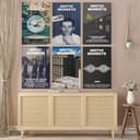 FOTN Arctic Monkeys - Juego de 6 pósteres de portada de álbum, pósteres musicales en lienzo para decoración de habitación y arte de pared, estilo de 20 x 30 cm - 3