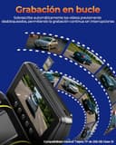 Volam 360° 4 Canales Dashcam Delantera y Trasera, 5GHz WiFi & App Dash CAM Coche, Camara Coche Grabadora con Tarjeta 128 GB, Visión Nocturna IR, 24H Modo Aparcamiento con Kit de Cableado Gratis - 7