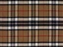 Moon Wool Plaid Throw Blanket, Merino Labmswool, Camel Thompson Tartan, Made in UK - 2