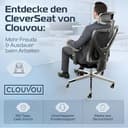 CLOUVOU CleverSeat Bürostuhl Ergonomisch [TESTSIEGER] Schreibtischstuhl 100% individuell einstellbar | Büro Stuhl & Gaming Stuhl | Computerstuhl Home Office Chair Ergonomic | Drehstuhl 150 kg - 10