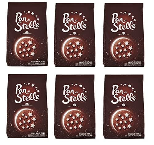 6x Mulino Bianco La Merenda pan di Stelle Biscuits Cookies with Cacao (6x8) 1680gr
