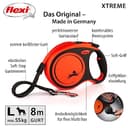 flexi® Xtreme L Gurt 8 m schwarz/orange, Roll-Leine für Hunde bis 55 kg - 2