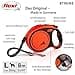 flexi Xtreme L Strap 8 m Black, Extremely Bite-Resistant Orange Strap, Extra Robust Roll Lead for Dogs up to 55 kg - 2