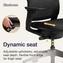 Steelcase Series 2 Ergonomic Office Chair With LiveBack Lumbar Support, 4D Armrests, Adjustable Headrest Black/Black; Made in Europe - 6