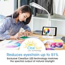 OttLite LED Desk Lamp with Tablet & Smart Phone Stand- ClearSun LED Technology - Desk Lamp with Storage Base, USB Charging Port, & Flexible Neck Height - for Tutorials, Crafting, Sewing & Working - 3
