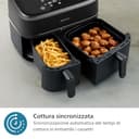 Philips Airfryer Serie 3000 con doppio cestello - Friggitrice ad aria da 9L, Rapid Air, 99% di grassi in meno, kit colazione, risparmio energetico, ideale per tutta la famiglia, HomeID (NA350/03) - 7