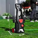 LEHMANN Jukon Idropulitrice Alta Pressione, 1600 W, Pressione max. 200 bar, Portata 480 l/h, Autoadescante, Con Accessori - Pistola, Lance, Lancia Schiuma, Spazzola per Patio, Spazzola per Cerchi - 3