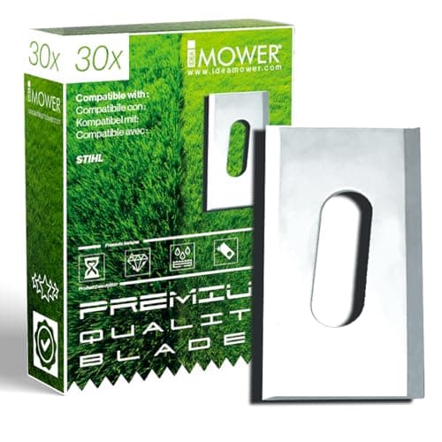 Idea Mower Premium Mähroboter Ersatzmesser passend für Stihl iMOW | Packung mit 30 Klingen | wetterfeste langlebige Messer