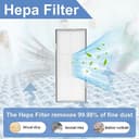 Kit de accesorios para Roborock S8+, S8 Pro Ultra Robot Partes de repuesto, 2 cepillos de rodillo, 4 filtros, 4 almohadillas de fregona, 6 cepillos laterales, 4 bolsas de polvo, 1 cepillo de - 3