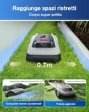 ECOVACS Goat O600 RTK Care Kit Robot Tosaerba Senza Cavi Perimetrali, per Aree Fino a 600 M², Navigazione RTK+Vision, Evita Ostacoli con IA, Controllo via App, Passaggio in Spazi da 0,7 M - 7