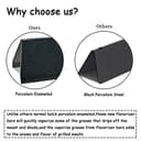 GFTIME 44.5CM Flavorizer Bar for Weber Genesis E/S-310 320 330 with Front Burner Knobs, DOESN'T fit Genesis II E/S-310 340, Porcelain Steel Heat Plate Spare Parts for Weber 7621 7620, 5 Pack - 6