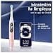 Oral-B iO 6N Cepillo de Dientes Eléctrico con Mango Recargable, 2 Cabezales y Estuche de Viaje, Diseñado por Braun, Regalos Originales para Mujer y Hombre - Rosa - 4