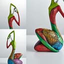 Octdays Escultura de Mujer de Arte Abstracto, Moderna Estatua Abstracta de cerámica para Sala de Estar, Oficina, gabinete, decoración de Mesa, decoración del hogar, B - 4