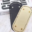 Spldsun 2 piezas Fondo del Borse, Ovale Fondo per Borsa Uncinetto, PU Bolsa Cojín Inferior, bolsa de fondo tejido, ideal para tejer bolsos, bolsas hechas a mano (22 x 10 cm) - 6