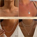 BAROROBA 2mm 925 Solide Sterling Silber Kordelkette Halskette für Damen, Robuste Dainty Farbecht Silberkette Damen Ohne Anhänger Schmuck Geschenke 20 Zoll (50 cm) - 2