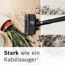 Bosch Akku-Staubsauger Unlimited Gen2 Serie 8 BSS825ALL, beutellos, bis 45 Min Laufzeit, austauschbarer Akku, Schnellladegerät, Hartboden-Softdüse mit LED, XXL-Polsterdüse, Fugendüse, weiß - 3