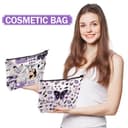 BDSHUNBF 2PCS Trousse per Trucchi, Makeup Bag, Borsa Cosmetica, Bolsa de Cosméticos, Borsa Trucco da Viaggio, Singer Music Album Zipper Pouch Bag - 5