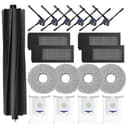 19 Stück Zubehör für Ecovacs Deebot X2 Omni/ X2/ X2 Pro Saugroboter Roboter,1 Hauptbürste, 4 HEPA-Filter, 4 Wischmopp-Pads,4 Staubbeutel, 6 Seitenbürsten,Zubehör-Set Ersatzteile Set für X2 Omni - 1