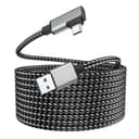 ELUTENG Link Kabel 5M Kompatibel mit Oculus/Meta Quest 3/2/Pro/Pico 4 Zubehör, 5Gbps High Speed USB 3.0 Ladekabel 18W Schnellladung USB C Datenkabel für VR Headset und Gaming PC (Grau) - 1