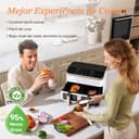 Cosori Grande Freidora de Aire-True Metal-8,5 Litro Doble Cesta Air Fryer-Alta Potencia y 55 % Eficiencia Energética-Temperadura Dual（35-230℃）-10 Modos-Panel Táctil Multifunción-Máx 10 Personas-Blanca - 11