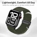 PIOWNN Braided Straps Compatible with Apple Watch Ultra Strap 49mm 46mm 45mm 44mm 42mm - Stretchy Fabric Nylon Band with Parachute Buckle - for iWatch Ultra 3, SE 3, Series 11 10 9 8 7 6 5 4 3 2 1 - 4