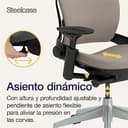 Steelcase Leap, silla de oficina ergonómica con sujeción lumbar regulable en altura y brazos regulables Trufa; Fabricado en Europa - 6