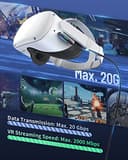 Zyber Link Cable 5M/16 FT for Quest 3S/3 & Quest 2 - High-Speed USB 3.0 to USB C for PC VR & Steam VR (Black) - 5