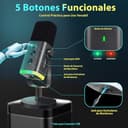 FIFINE XLR USB Microfono Gaming per PC PS4 PS5, Streaming Micrófono de Dinámico per Podcast Studio para Estudio Grabación - 5