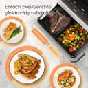 COSORI Heißluftfritteuse 2 Kammern, Dual Blaze TwinFry 10L, mit 4 Heizrohren und flexiblen Kammern, gleichmäßige Hitzeverteilung, Temperatur bis 240 Grad C, Cremeweiß - 4