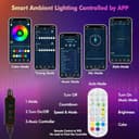 Meiyue Smart LED Lightbar, Gaming Smart LED Lampada RGB con Effetti Di Illuminazione Multiple,213 modalità e sincronizzazione musicale, Luce D'atmosfera per TV, PC, Decorazione della Camera, Ufficio - 3