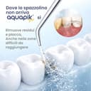 Aquapik PRO Idropulsore Dentale, Irrigatore Orale Getto Acqua Denti da Capacità 600ml con 10 Impostazioni, Pulizia Doccetta Idropulitore Dentale con 8 Becchucci per Cura Famiglia Dentale (Blu) - 8