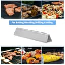 Htanch 17.5" Cast Iron Grate with Stainless Steel Flavorizer for Spirit and Spirit II 300 Series Grills, Grill Parts for Weber Spirit E310 Weber Spirit II 300 Spirit E/S310 E/S315 320 330 SP320 - 8