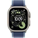 Apple Watch Ultra 3 [GPS + Cellular 49 mm] Smartwatch da corsa e multisport con cassa in titanio naturale e fibbia Trail blu/blu brillante. Comunicazioni satellitari, monitoraggio salute e attività - 2