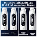 Oral-B iO Series 7 Plus Edition Elektrische Zahnbürste,Electric Toothbrush, PLUS 3 Aufsteckbürsten, 5 Putzmodi für Zahnpflege, Reiseetui, Designed by Braun, weiß alabaster - 4