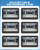 Hikity Sistema di Telecamera di Retromarcia Wireless 4,3 Pollici Universale per Auto Mini, Furgone, SUV, Pickup, Rimorchi, Set con Telecamera Impermeabile IP68 - 6