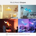Nanoleaf Shapes Triangle Erweiterungspack, 25 zusätzliche Dreieckigen LED Panels - Smarte Modulare RGBW WLAN 16 Mio. Farben Wandleuchte Innen, Musik & Bildschirm Sync, Funktioniert mit Alexa - 3