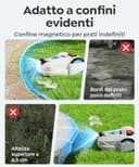 YARDCARE M800Plus Robot Tagliaerba Senza Filo Perimetrale, 800 m², Posizionamento GPS + Visione AI, Robot Tosaerba, Modalità di Taglio a U, Rilevamento di 150 Ostacoli, Ricarica Automatica, App - 4