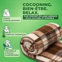 Merino Blanket 240x200 cm - Pure Blanket made of 100% Merino Sheep Wool - Warm and Natural Wool Throw - Weight 500g/m² - 8
