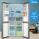 Midea MDRF632FIE46 Multi Door Kühlschrank mit PlasmaPure | NoFrost, 474L (305L+169L), Smart*Cooling|Inverter-Technologie| AllAround Cooling|Vario-Box, 177.5cm hoch Blau-Stahl - 7
