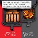 Moulinex XXL Dual Easy Fry 11L: Freidora de Aire de Doble Cesta +8 Personas, Dos cestas (6,5 L + 4,5 L),7 Programas Automáticos, EZ942BF0 - 2