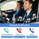 Transmisor FM Bluetooth para Coche, Adaptador Bluetooth Radio QC 3.0+Tipo C 20W PD, Adaptador de Manos Libres con 2 USB, Llamadas Manos Libres, MP3 Estéreo Música Coche - 6