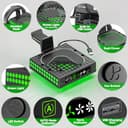 Kosker Xbox Series X Cooling Fan Dust Cover with Auto Mode, Xbox Series X Fan with 9 RGB Lights, Built-in AUTO Adjustable Fan Cooling System, XBX Serie X Cooling Stand with Headset Holder - 5